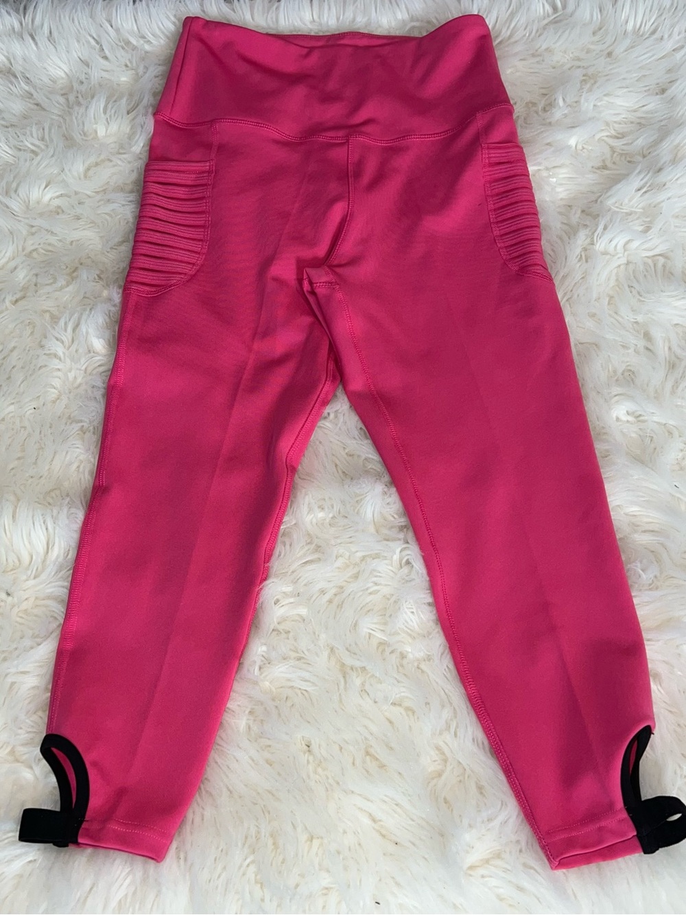 TKO Technical Knockout Pink Stirrup Cropped Leggings Size M - Workout Yoga Pants